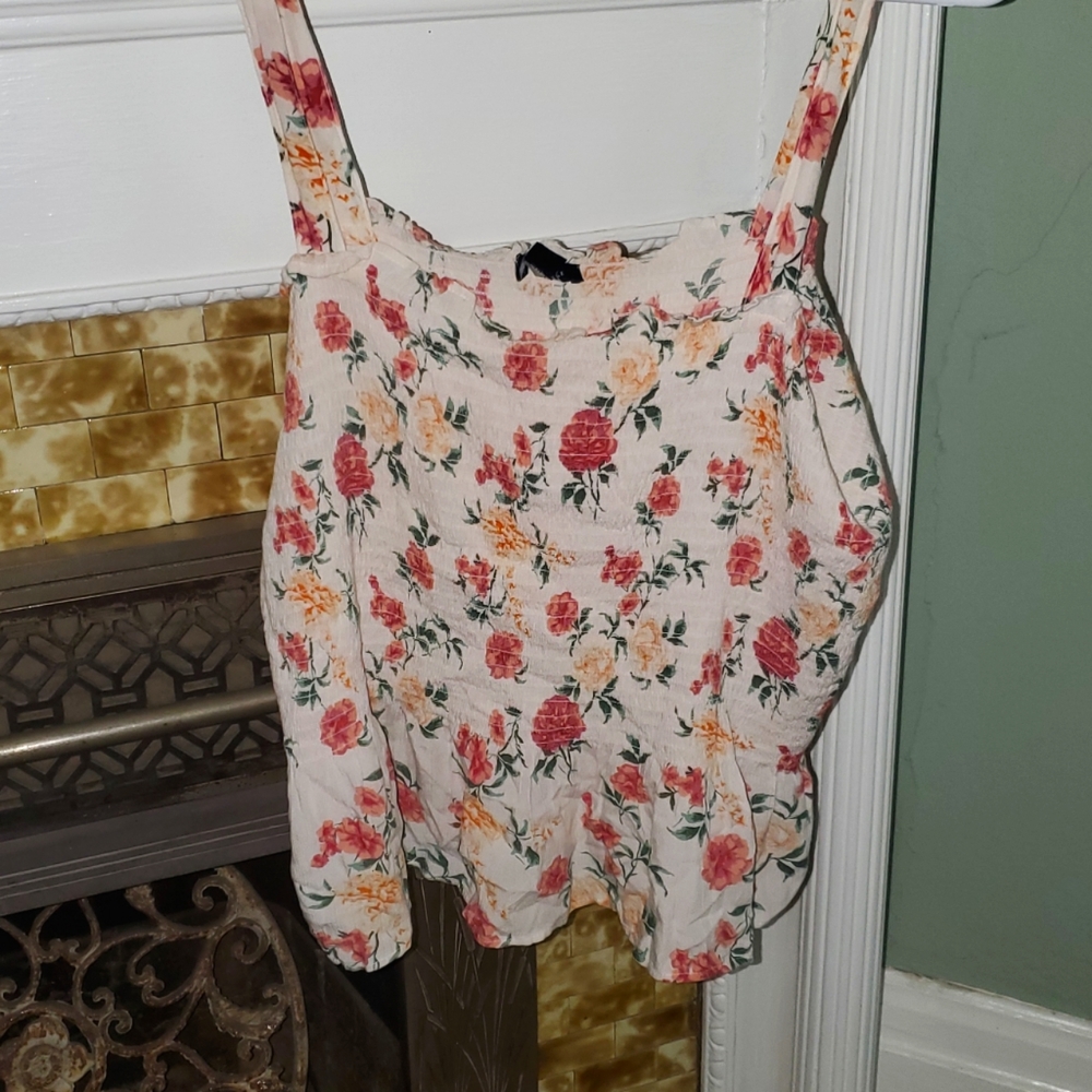 American Eagle Outfitters Floral Cami/Tank, XXL